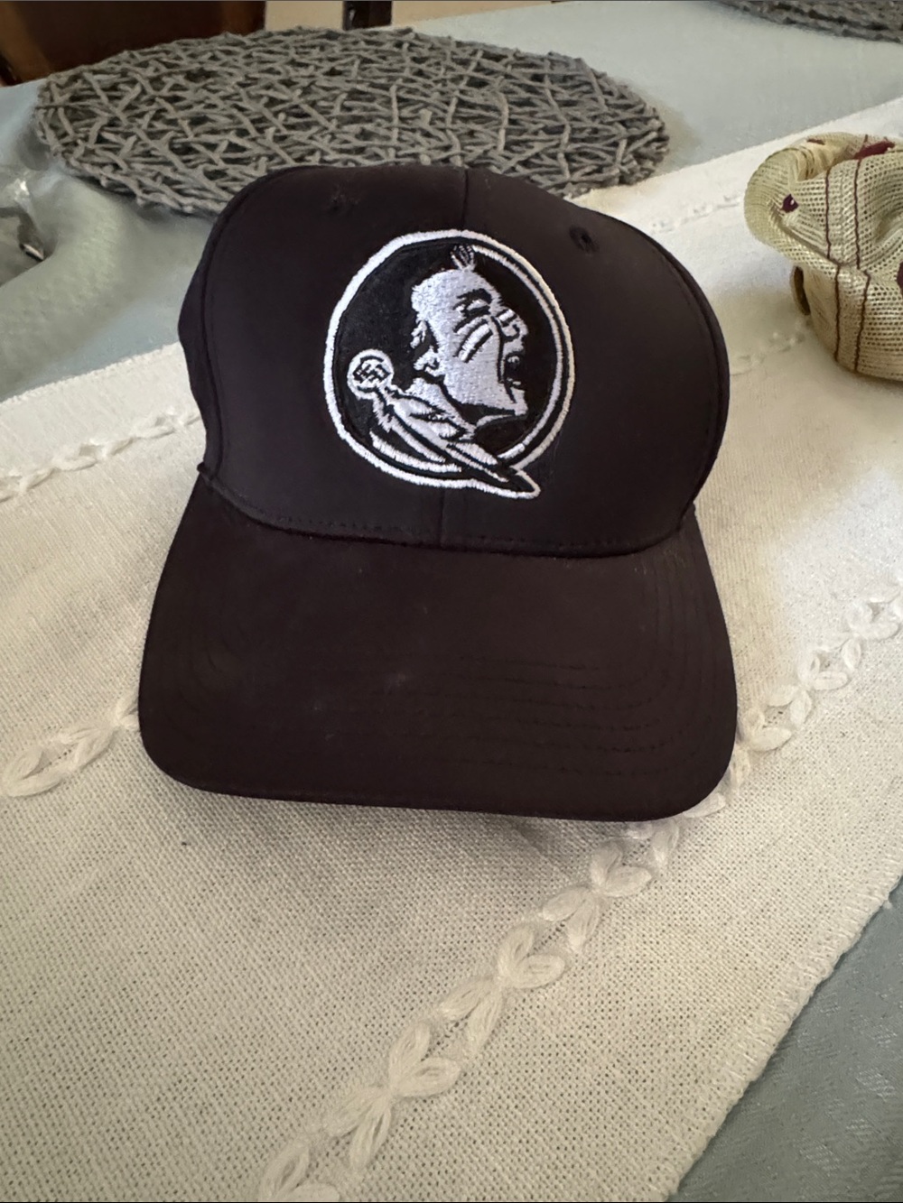 Top of the World Black FSU Embroidered Hat